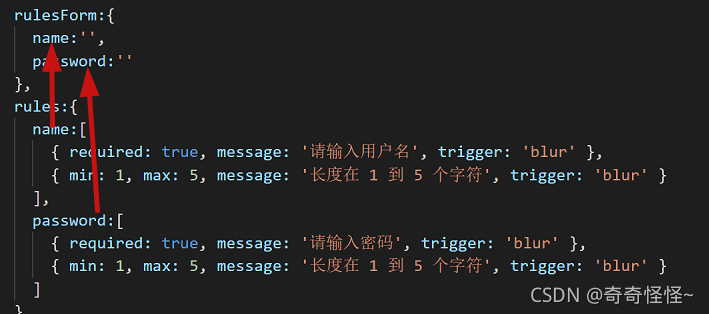 vue ElementUI的from表单实现登录效果的示例