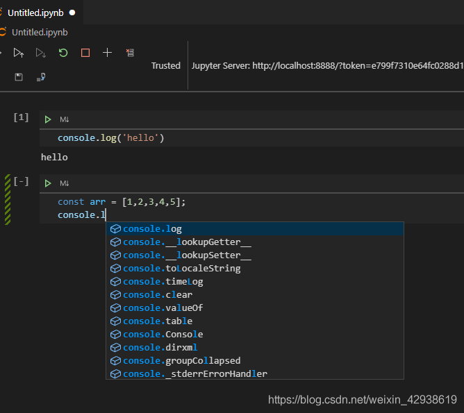 Jupyter Notebook运行JavaScript的方法