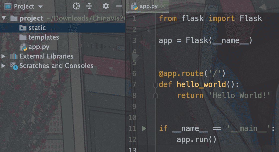 MAC+PyCharm+Flask+Vue.js搭建系统