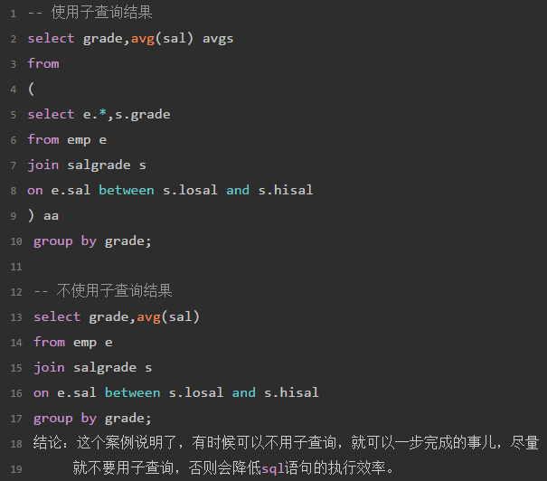 MySQL教程子查询示例详解