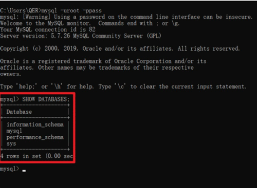 MySQL数据库终端—常用操作指令代码