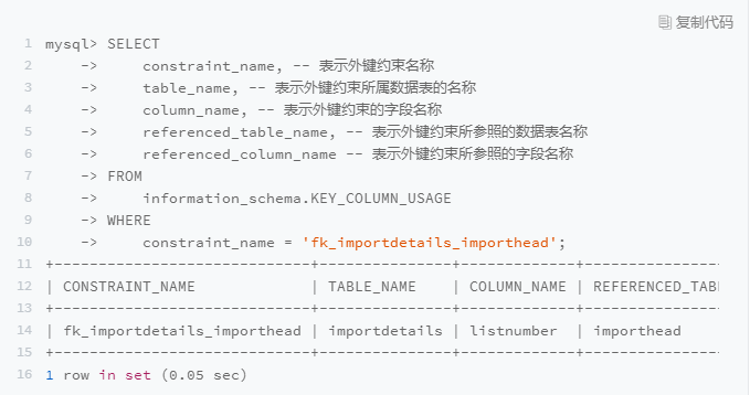 MySQL外键设置的方法实例