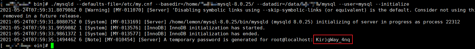 Linux下mysql 8.0.25 安装配置方法图文教程