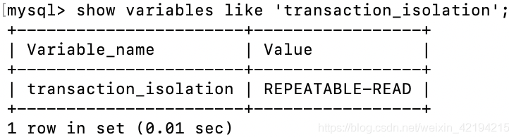 解决MySql8.0 查看事务隔离级别报错的问题