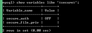 解决出现secure_file_priv null的问题