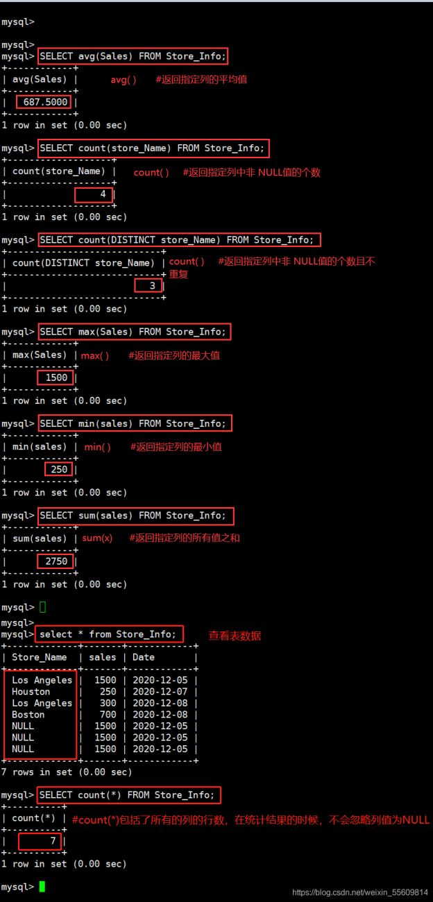 MySQL一些常用高级SQL语句