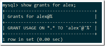 mysql用户权限管理实例分析