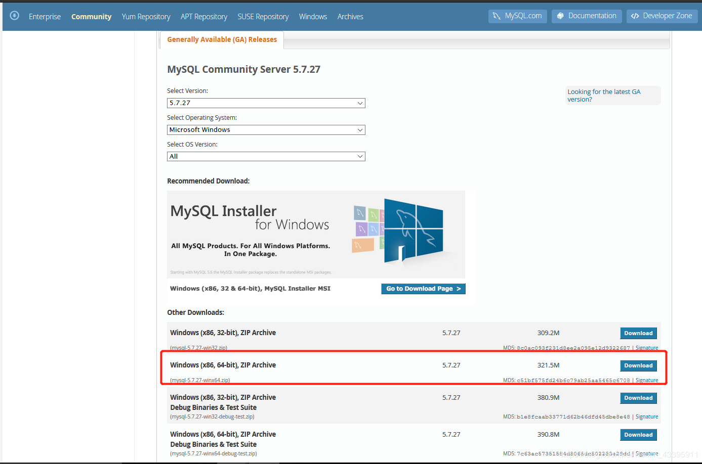 MySQL 5.7.27下载安装配置的详细教程