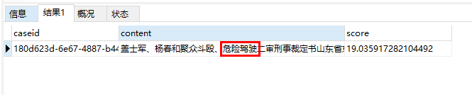 Mysql实现全文检索、关键词跑分的方法实例