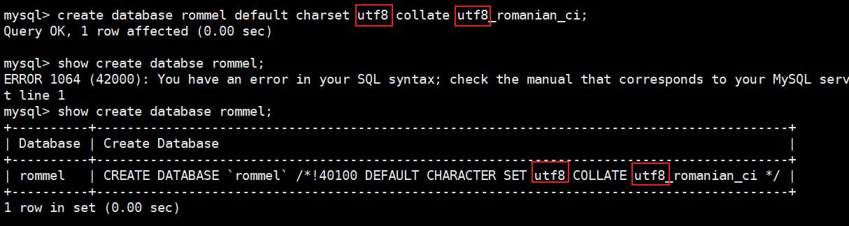 MYSQL字符集设置的方法详解(终端的字符集)