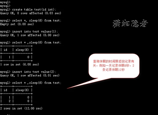 MySQL中sleep函数的特殊现象示例详解