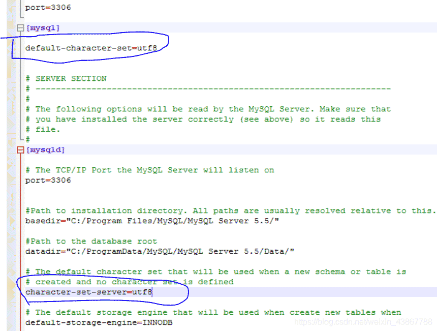 window系统mysql无法输入和无法显示中文的解决方法