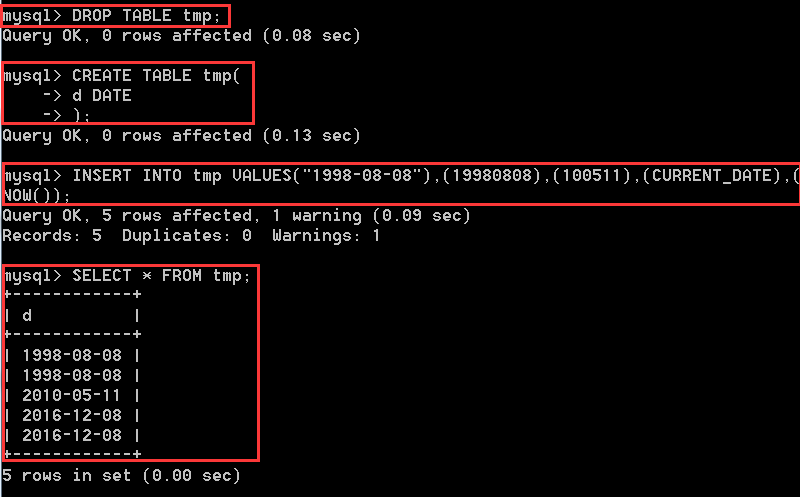 MySQL入门(二) 数据库数据类型详解