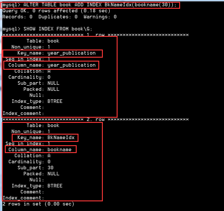 MySQL入门(五) MySQL中的索引详讲