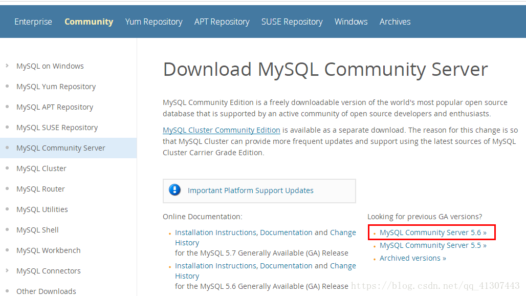 如何安装MySQL Community Server 5.6.39