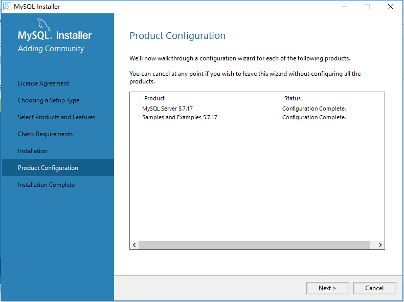 mysql installer community 5.7.16安装详细教程