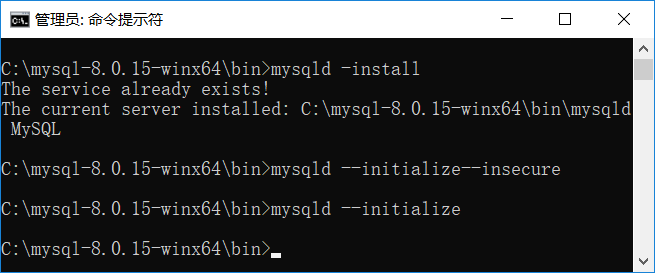 Win10下mysql 8.0.15 安装配置方法图文教程