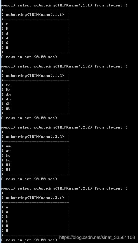 软件测试-MySQL（六：数据库函数）