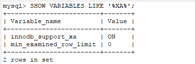 mysql跨库事务XA操作示例