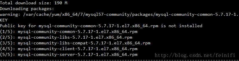 redhat7通过yum安装mysql5.7.17教程