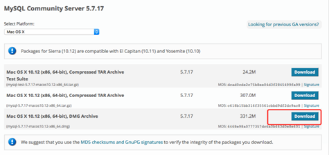 Mac下安装mysql5.7 完整步骤（图文详解）