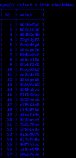 随机生成八位优惠码并保存至Mysql数据库