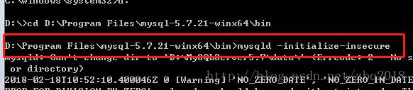 mysql 5.7.21 winx64绿色版安装配置方法图文教程