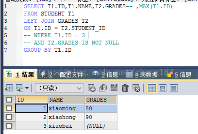 mysql max 与 where 间的执行问题小结