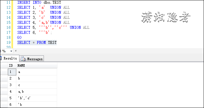 SQL Server查询条件IN中能否使用变量的示例详解