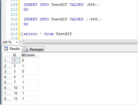 关于SQL Server中bit类型字段增删查改的一些事