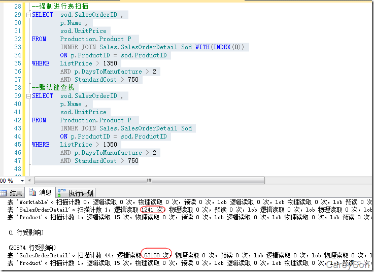 浅谈SQL Server中的三种物理连接操作(性能比较)